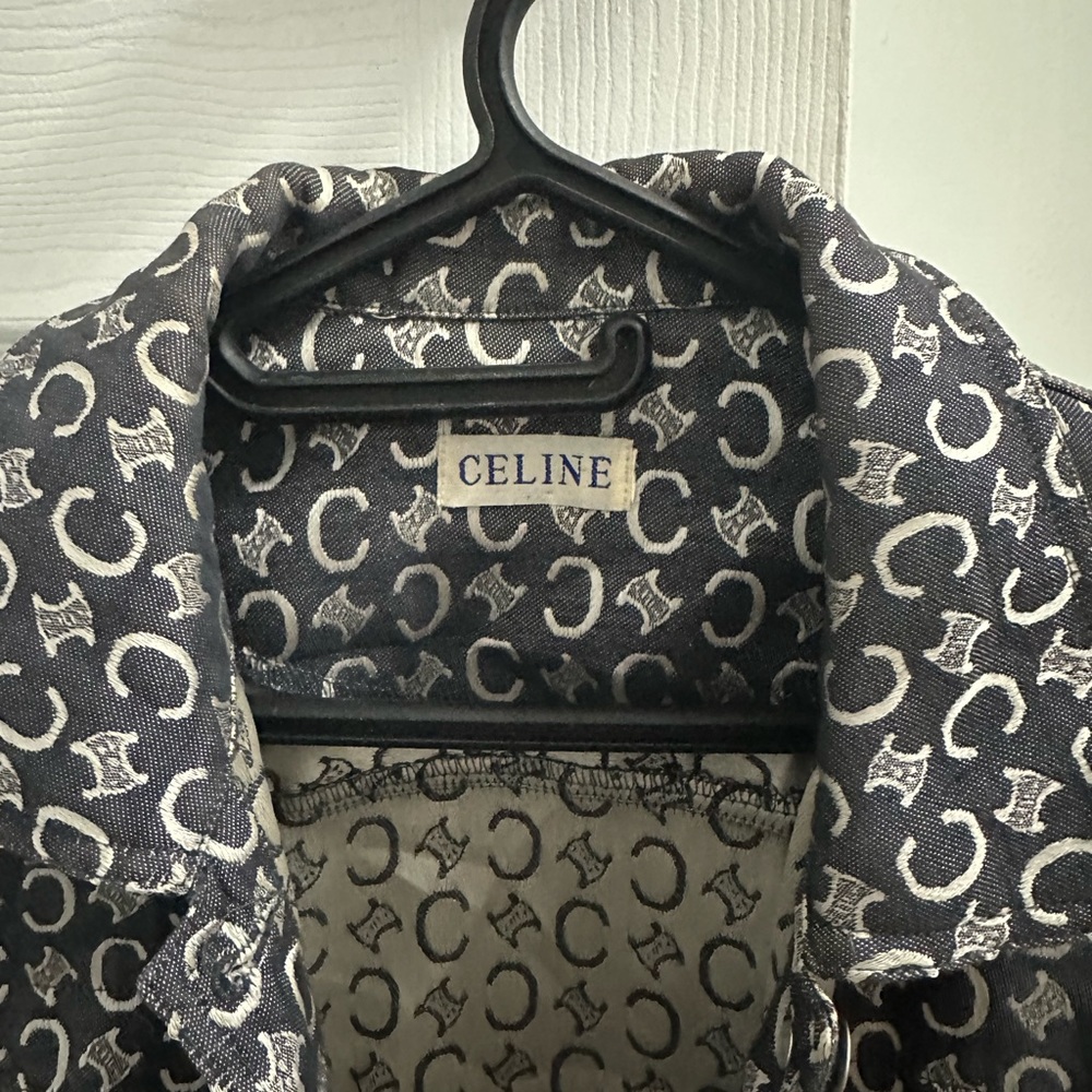 Celine Paris denim logo jacket- vintage - authentic - Picture 2 of 6